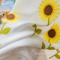 Rumah Debu Debu Bordir Bunga Matahari Tercetak Sunflower Tirai Jendela